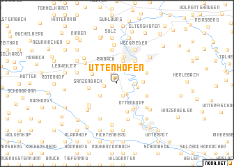 map of Uttenhofen