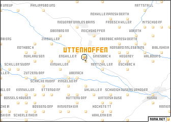 map of Uttenhoffen