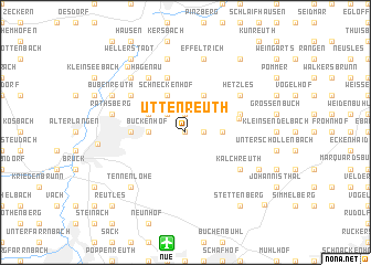 map of Uttenreuth