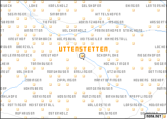 map of Uttenstetten