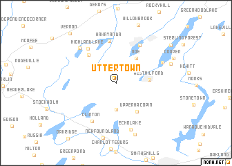 map of Uttertown