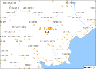 map of Uttok-kol