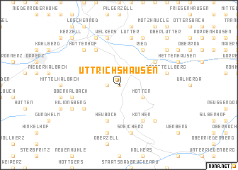 map of Uttrichshausen