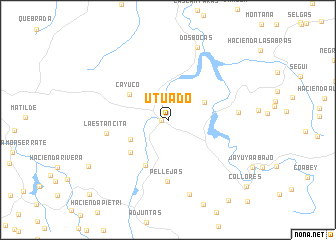 map of Utuado