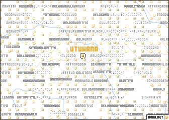 map of Utuwana