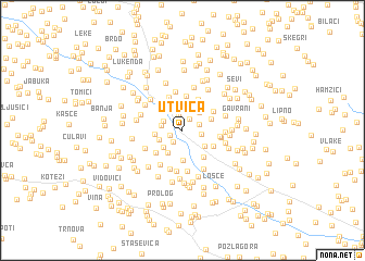 map of Utvica