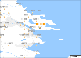 map of Utvik