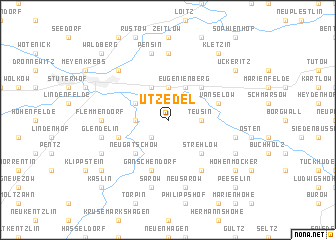 map of Utzedel