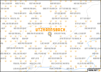 map of Utzmannsbach