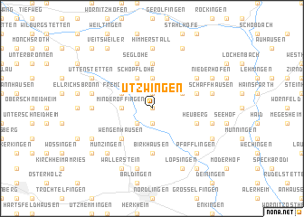 map of Utzwingen