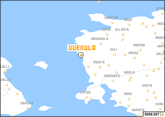 map of Uueküla