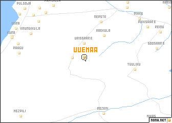 map of Uuemaa