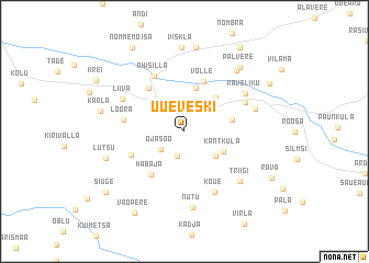 map of Uueveski