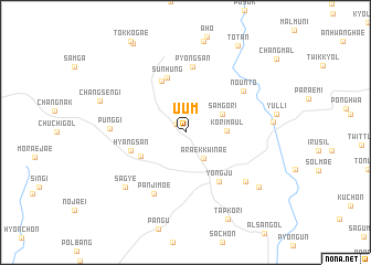 map of Uŭm