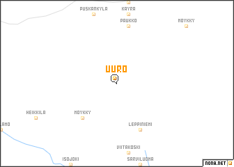 map of Uuro