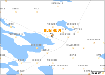 map of Uusihovi