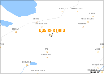 map of Uusikartano