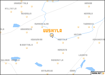 map of Uusikylä