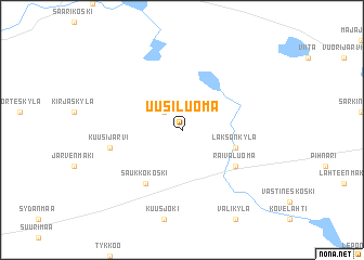 map of Uusiluoma