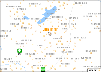 map of Uusimaa