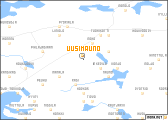 map of Uusi Mauno