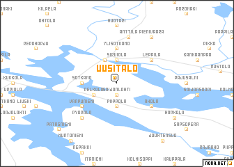 map of Uusitalo