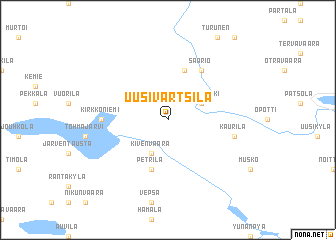 map of Uusi-Värtsilä