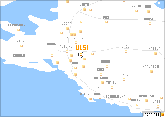 map of Uusi