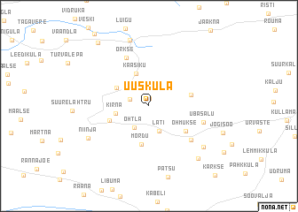 map of Uusküla