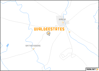 map of Uvalde Estates