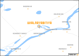 map of Uval\