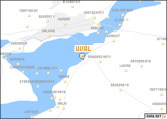 map of Uval