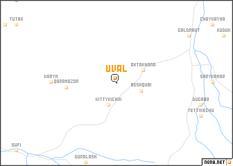 map of Uval