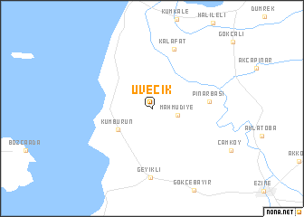 map of Üvecik