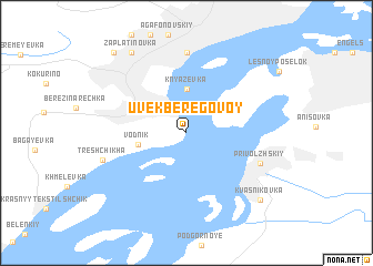 map of Uvek Beregovoy