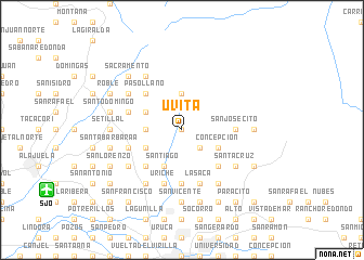 map of Uvita