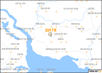 map of Uvita