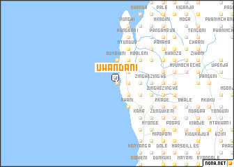 map of Uwandani