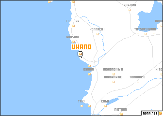 map of Uwano