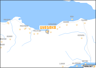 map of Uwedaka