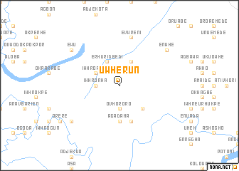 map of Uwherun