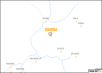 map of Uwindi