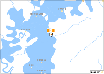 map of Uwon