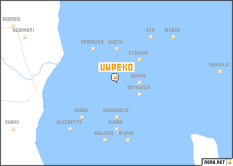 map of Uwpeko