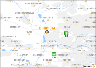 map of Uxbridge