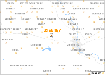 map of Uxegney