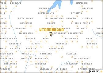 map of Uyanabedda