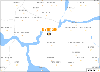 map of Uyandık