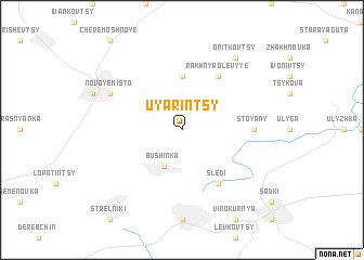 map of Uyarintsy