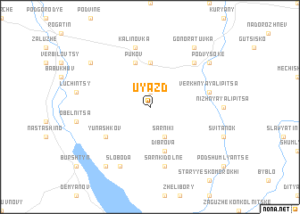 map of Uyazd